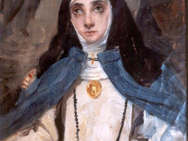 Retrato de  Mª de Jesús a los18 años por Maximino Peña